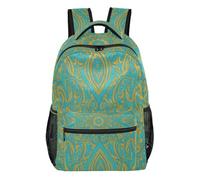 FRODOTGV Outdoor Daypack 1 Main 2 Side 1 Front Zip & 4 Inner Pockets Polyester Twill Fabric for Primary Secondary School Pupils Short Day Trips Blue Yellow Size Small