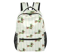 FRODOTGV Outdoor Daypack Firm Shaped Empty Standing Design Breathable Mesh Detail for Primary Secondary School Pupils Camping Sightseeing Gator Stripe Size Small