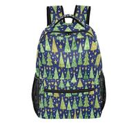 FRODOTGV Outdoor Daypack Firm Shaped Empty Standing Design Breathable Mesh Detail for Primary Secondary School Pupils Outdoor Activities Midnight Pines Size Small