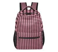 FRODOTGV Outdoor Daypack Lightweight Portable Build Polyester Twill Fabric for Primary Secondary School Pupils Daily Shopping Retro Dots Size Medium