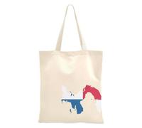 FRODOTGV Panama National Pride Flag Reusable Tote Bag | Polyester Canvas Tote Bag with Magnetic Snap Closure
