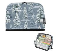 FRODOTGV Pencil Pouches Large Capacity Upright Storage Bag Multifunctional Coin pouching for Man School Supply Ice Cedar