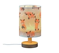 FRODOTGV Reading Lamp Mini Lamps Trendy Cute Red Panda Bamboo Lights for Night Vision Home
