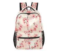 FRODOTGV School Backpack Lightweight Portable Build Polyester Twill Fabric for Primary Secondary School Pupils Outdoor Activities Cherry Blush Size Medium