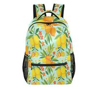 FRODOTGV School Backpack Multi-Pocket Storage Layout Adjustable Padded Shoulder Straps for Primary Secondary School Pupils Short Day Trips Vintage Fruits William Morris 1862_00001_00001