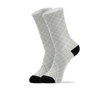 FRODOTGV Scotland Buffalo Plaid Blue Crew Socks Girls Cotton Casual Mens Running Socks for Women Men 2 Pack, Scotland Buffalo Plaid Blue, One Size