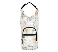 FRODOTGV Spring Floral Flower Magnolia White Water Bottle Carrier Bag with Phone Pocket Lightweight Insulated Water Bottle Holder Cross Body Water Bottle Holder Fits 20/24/32/40 oz Bottles