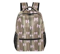 FRODOTGV Student Backpack Lightweight Portable Build Peach Skin Inner Lining for Primary Secondary School Pupils Short Day Trips Forestland Bows Size Medium