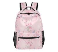 FRODOTGV Student Daypack Water Resistant 15L / 18L Soft Blush Floral Print