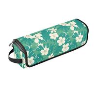 FRODOTGV Sunflower Pattern Women Curling Iron Travel Case Waterproof Open Flat Bags with Heat Resistant Pad for Flat Irons Hot Tools and Haircare Accessories, Seamless Pattern Monkey Palm Tropical