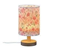 FRODOTGV Table Lamps Travel Night Light Trendy Rose Flower Shabby Chic Table Lamp for Kids End Table