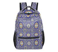 FRODOTGV Teen Rucksack 1 Main 2 Side 1 Front Zip & 4 Inner Pockets Breathable Mesh Detail for Kids Teens Ages 7-18 Daily Use Evil Eyes Size Small