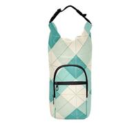 FRODOTGV Turquoise Buffalo Checks Water Bottle Holder for Backpack Foldable Insulated Bag for Water Bottles Hiking Water Bottle Holder Fits 20/24/32/40 oz Bottles
