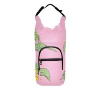 FRODOTGV Unique Sunflowers Pink Small Backpack with Water Bottle Holder Space-Saving Insulated Bottle Carrier Water Bottle Accessories Fits 20/24/32/40 oz Bottles