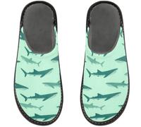FRODOTGV Whale Sea Hunters Home Slippers for Women Indoor