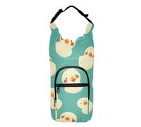 FRODOTGV White Cute Duck Face Water Bottle Holder for Backpack Adjustable Insulated Water Bottle Bag Cross Body Water Bottle Holder Fits 20/24/32/40 oz Bottles