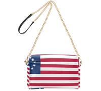 FRODOTGV Women Crossbody Bag 2.5L Capacity | Durables PU Leather Metal Hardware Card Slot & Inner Pocket Lightweight Shopping Daily Use Betsy Ross Flag