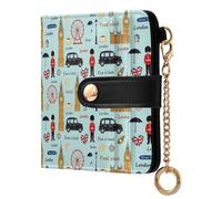 FRODOTGV Women's Wallet Zipper Compact Women's Wallet for Women/Ladies London Big Ben