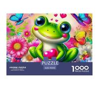 Frog, 1000-piece Jigsaw Puzzle, Carefully Chosen Pastime Gift Encouraging Togetherness Mindfulness Satisfaction, Suitable Keepsake Transforming Free Time Into Treasured Memories, Suitable for Ages 12+