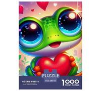 Frog, 1000-piece Jigsaw Puzzle, Cooperative Problem Solving Pastime Strengthening Relationships Patience Understanding, Enjoyable Household Activity Creating Quality Togetherness Moments, Suitable for