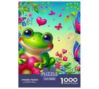 Frog, 1000-piece Jigsaw Puzzle, Exciting Problem Based Competition Fostering Determination Adaptability Quick Thinking, Enjoyable Social Pastime Encouraging Performance Driven Participation, Suitable