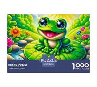 Frog, 1000-piece Jigsaw Puzzle, Mindful Concentration Activity Supporting Patience Consistency Steady Problem Solving, Calming Leisure Choice Ideal for Reflective Personal Time, Suitable for Ages 12+,