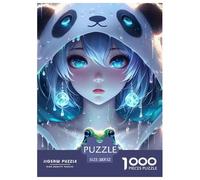 Frog, 1000-piece Jigsaw Puzzle, Structured Competitive Activity Blending Logic Speed Observation, Stimulating Home Game Promoting Spirited Interaction Achievement, Suitable for Ages 12+, 52x38cm/100