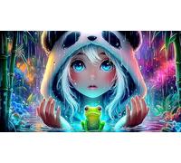 frog 1000 Piece Jigsaw Puzzles for Adults Educational Games Jigsaw Puzzle Home Decoration for Adults and Kids Age 12 Years Upfrog38x52cm/1000pcs