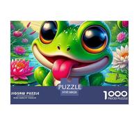 Frog 1000 Pieces Jigsaw Puzzles For Adults Educational Games Stress Relieving Entertainment Cultivate The Spirit of Teamwork for Family Decorations 38x26cm/1000pcs