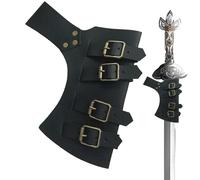 Frog - Adjustable Renaissance Belt Accessory, Medieval Leather Frog Cosplay | Battle Holder, Ring Belt for Costume, H Themed Event Accessory