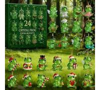 Frog Advent Calendars 2025, 2D Flat Acrylic Animal Tree Decoration, 24 Days Christmas Countdown Calendar, For Adults Family Friends Her Him Women Men Kids