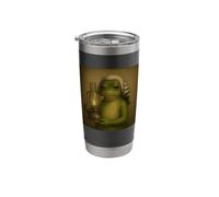Frog America Oil Lamp George Washington Wig Stainless Steel Insulated Tumbler