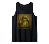 Frog America Oil Lamp George Washington Wig Tank Top