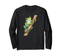 Frog - Amphibian - Funny Cute Frog - Frog Merch - Frog Lover Long Sleeve T-Shirt