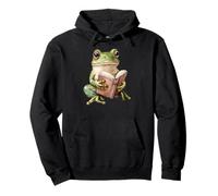 Frog - Amphibian - Funny Cute Frog - Frog Merch - Frog Lover Pullover Hoodie