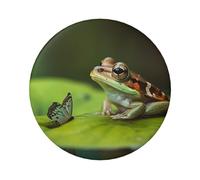 Frog and butterfly Custom Pins 5 PCS, Personalized Photo Buttons, Metal Pinback Button Badges for Backpacks, Hats, Funny Backpack Pins Aesthetic Lapel Badge Pins Gifts for Men Women, One Size, Metal