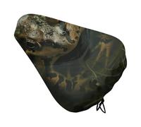Frog And Green Algae Bike Seat Cover with Drawstring Bicycle Saddle Rain Dust Cover UV Protection Bike Seat Cushion Shield for Women Men City Mountain