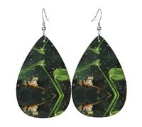 Frog And Rain Trendy Leather Teardrop Earring Lightweight Bohemian Earrings Set Jewelry Gift For Women Girl
