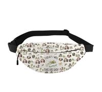 Frog and Toad Friends Waist Bags Frog Storybook Inspired Gifts Today I Will Take Life Easy Fanny Bag Frog Cottagecore Gift (Life Easy WB)