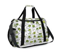 Frog Animal Cute Travel Duffel Bag for Girls Boys Women Men Frog Weekend Overnight Bag Shoulder Tote Luggage Handbag for Travel Sports Gym