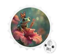 Frog Animal Magnetic Beer Bottle Opener Funny Fridge Sticker for Refrigerator Decor White-Style