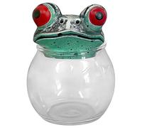 Frog Apothecary Jars - Portable Seasoning Container | Longlasting Gothic Condiment Jar for Home Cooks Meal Prep Apartment Pantry Cabinet Shelves Pagans Wiccans Collectors Kitchen Living Room