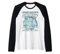 Frog Arguing With Me Is Crazy Because My Goal Isn't To Win Raglan Baseball Tee