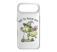 Frog Art Teacher Off To Teach Creative Classroom Painting Case for iPhone Air