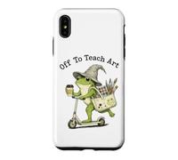 Frog Art Teacher Off To Teach Creative Classroom Painting Case for iPhone XS Max