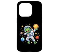 Frog Astronaut Amphibian Dabbing Funny Space Animal for Kids Case for iPhone 15 Pro