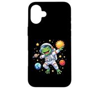 Frog Astronaut Amphibian Dabbing Funny Space Animal for Kids Case for iPhone 16 Plus