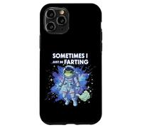 Frog Astronaut Sometimes I Just Be Farting Funny Space Meme Case for iPhone 11 Pro