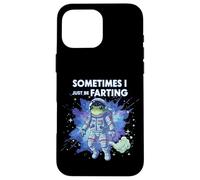 Frog Astronaut Sometimes I Just Be Farting Funny Space Meme Case for iPhone 16 Pro Max