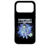 Frog Astronaut Sometimes I Just Be Farting Funny Space Meme Case for iPhone 17 Pro Max